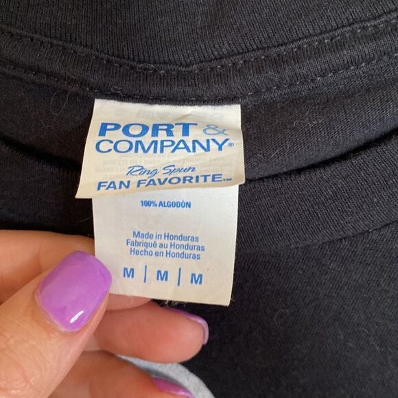 HOLA B- black t-shirt with sombrero- mens size medium - Picture 4 of 5